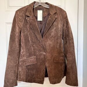 Evereve Brown Velvet Blazer